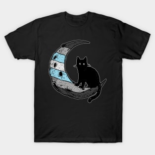 Demiboy Cat Moon T-Shirt